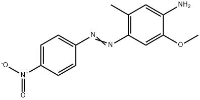 4-(4-ニトロフェニルアゾ)-5-メチル-2-メトキシアニリン 化学構造式