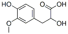 α,4-ジヒドロキシ-3-メトキシベンゼンプロピオン酸 化学構造式