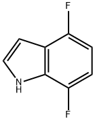 4,7-二氟吲哚 结构式