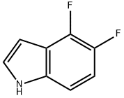 4,5-ジフルオロ-1H-インドール 化学構造式