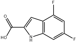 4,6-Difluoroindole-2-carboxylic acid Structure