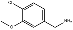 4-Chloro-3-methoxybenzenemethanamine 化学構造式