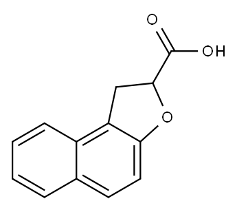 1,2-ジヒドロナフト[2,1-B]フラン-2-カルボン酸 化学構造式