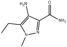 4-氨基-5-乙基-1-甲基-1H-吡唑-3-甲酰胺, 247583-80-8, 结构式