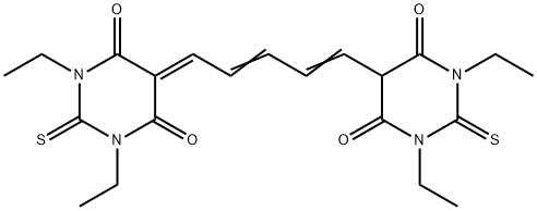 5,5'-(penta-1,3-dien-1-yl-5-ylidene)bis[1,3-diethyl-2-thiobarbituric] acid Structure