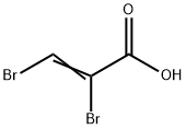 2,3-ジブロモアクリル酸 化学構造式