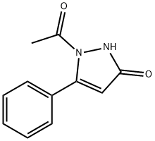 2-Acetyl-3-phenyl-3-pyrazolin-5-one 结构式