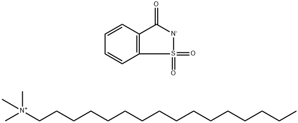 hexadecyltrimethylammonium, salt with 1,2-benzisothiazol-3(2H)-one 1,1-dioxide (1:1)|西曲铵糖精盐