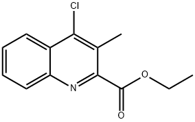 ETHYL 4-CHLORO-3-METHYLQUINOLINE-2-CARBOXYLATE Struktur