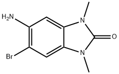 5-amino-6-bromo-1,3-dimethyl-1,3-dihydro-2H-benzimidazol-2-one(SALTDATA: FREE) Struktur