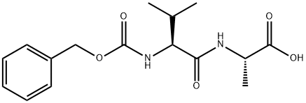 Cbz-L-Val-L-Ala-OH 化学構造式