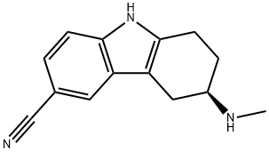 (R)-6-METHYLAMINO-6,7,8,9-TETRAHYDRO-5H-CARBAZOLE-3-CARBONITRILE Structure