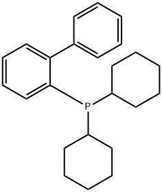 2-(ジシクロヘキシルホスフィノ)ビフェニル 化学構造式