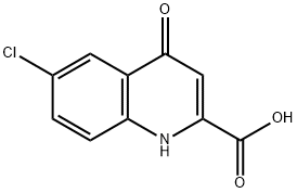 6-chloro-4-oxo-1,4-dihydroquinoline-2-carboxylic acid 结构式