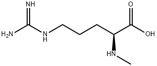 (2S)-5-カルバムイミドアミド-2-(メチルアミノ)ペンタン酸 化学構造式