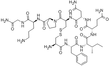 (PHE2,ORN8)-OXYTOCIN Struktur