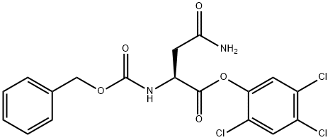 N2-[(ベンジルオキシ)カルボニル]-L-アスパラギン2,4,5-トリクロロフェニル 化学構造式