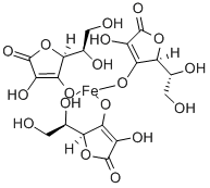 维生素 C 亚铁盐, 24808-52-4, 结构式