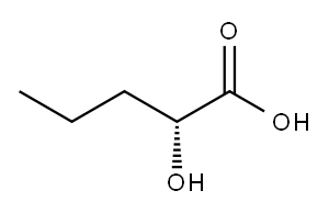 (2R)-2-Hydroxyvaleric acid Structure