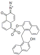 1-[(2-hydroxynaphthyl)methyl]-2-naphthyl 6-diazo-5,6-dihydro-5-oxonaphthalene-1-sulphonate 结构式
