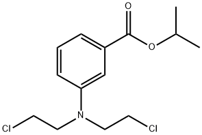 m-[Bis(2-chloroethyl)amino]benzoic acid isopropyl ester Structure