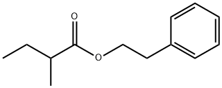 2-甲基丁酸-2-苯乙酯,24817-51-4,结构式