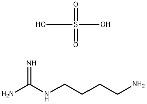 硫酸胍基丁胺,2482-00-0,结构式