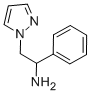 1-フェニル-2-(1H-ピラゾール-1-イル)エタンアミン 化学構造式