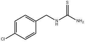 1-(4-クロロベンジル)-2-チオ尿素 化学構造式