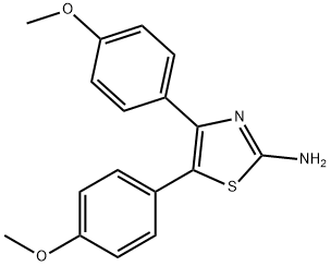 4,5-BIS-(4-METHOXY-PHENYL)-THIAZOL-2-YLAMINE Structure