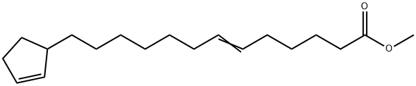 13-(2-シクロペンテン-1-イル)-6-トリデセン酸メチル 化学構造式