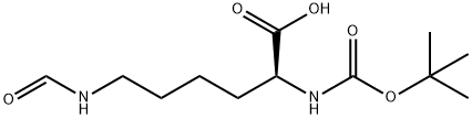 BOC-LYS(FOR)-OH Structure