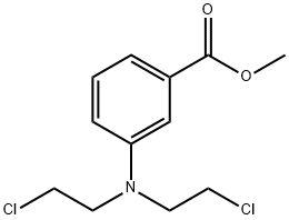 m-[Bis(2-chloroethyl)amino]benzoic acid methyl ester,24830-50-0,结构式