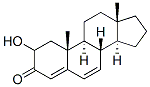 17β-ヒドロキシアンドロスタ-4,6-ジエン-3-オン 化学構造式