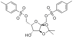 2,3-O-Isopropylidene-1,6-ditosyl-L-sorbose Structure