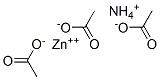acetic acid, ammonium zinc salt  Structure