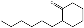 2-ヘキシルシクロヘキサノン 化学構造式