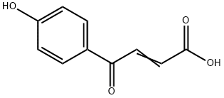 4-ヒドロキシベンゾイルアクリル酸 化学構造式