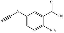 2-AMINO-5-THIOCYANATOBENZOIC ACID Struktur