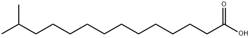 13-甲基十四烷酸, 2485-71-4, 结构式