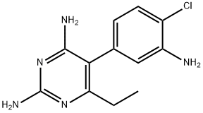 5-(3-amino-4-chloro-phenyl)-6-ethyl-pyrimidine-2,4-diamine Struktur