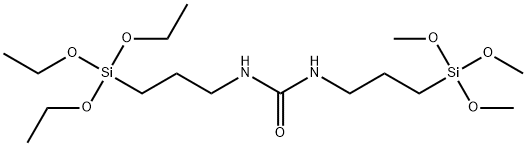 N-3-(三乙氧基硅基)丙基-N’-3-(三甲氧基硅基)丙脲, 24858-52-4, 结构式