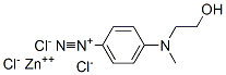 4-(2-hydroxyethyl(methyl)amino)benzenediazonium zinc chloride  Structure