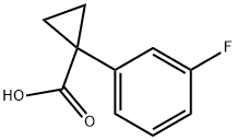 (3-氟苯基)环丙基羧酸 结构式