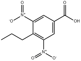 3,5-DINITRO-4-PROPYLBENZOIC ACID Structure