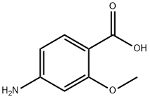 4-氨基-2-甲氧基苯甲酸,2486-80-8,结构式