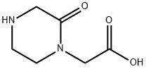 2-Oxo-1-piperazineacetic acid Structure