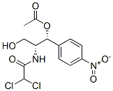 [(1R,2R)-2-[(2,2-dichloroacetyl)amino]-3-hydroxy-1-(4-nitrophenyl)prop yl] acetate Struktur