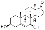 雄甾-5-烯-3BETA,7BETA-二醇-17-酮,2487-48-1,结构式