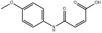 (Z)-4-(4-メトキシフェニルアミノ)-4-オキソ-2-ブテン酸 化学構造式